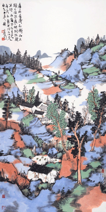 13090-后源风景之五-------纸本水墨设色-136x68cm---2013.gif