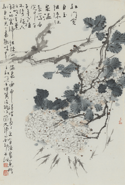 红门赏白玉（古蝉翼皮纸）-81×54cm-2014.gif