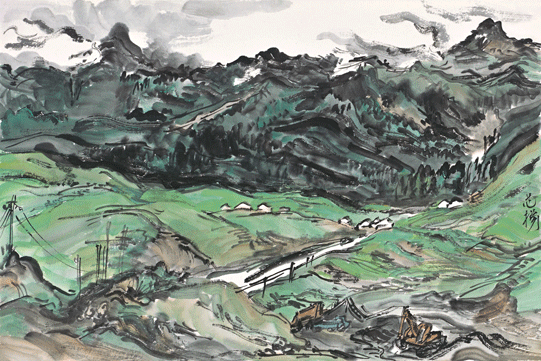 范扬-沙湾东大塘村口-28×41.gif