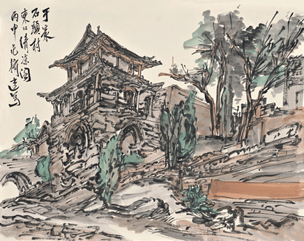 于家石头村东口清凉阁-范扬-41.8x52.gif