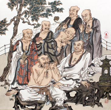 禅宗佛事之2-40X40CM-2014年.jpg