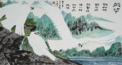 国画《英姿》177CMX95CM,中国美协副主席、天津美协主席王书平作品.jpg