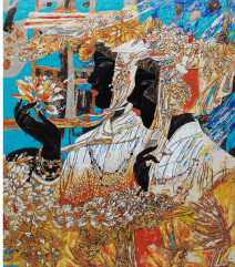 芳华90x90cm(漆画）2019.jpg