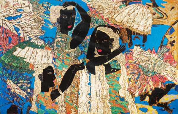 太阳雨芳华120x90cm(漆画）2019)山东美术馆收藏.jpg